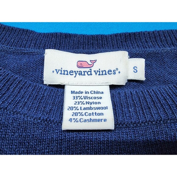 Vineyard Vines Women's Wool Cashmere Blend Blue Sweater Size S - Picture 3 of 8
